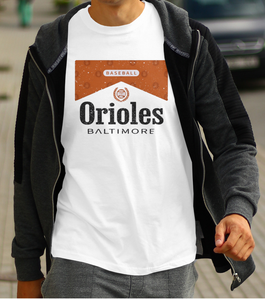 Baltimore Orioles Baseball Marlboro Collaboration T-Shirt
