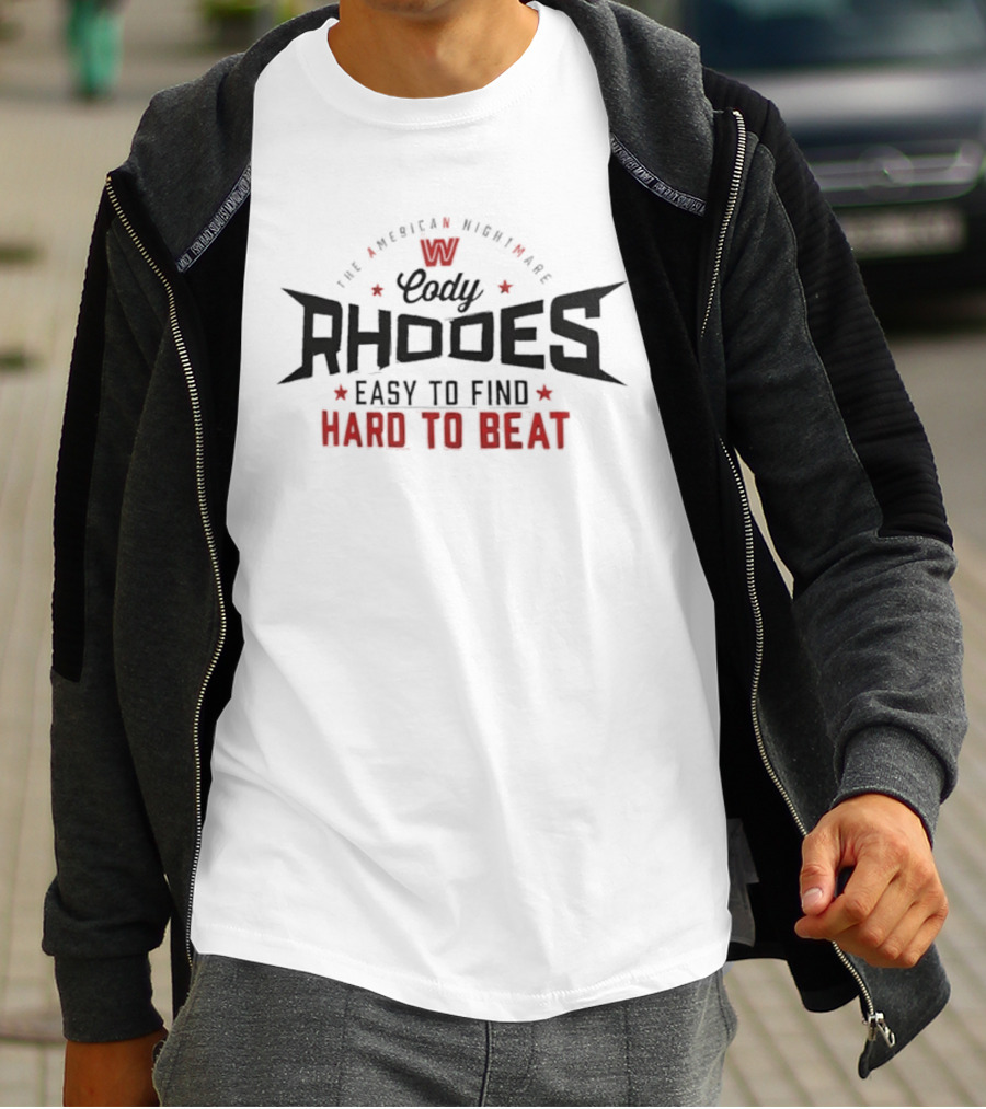 Cody Rhodes WWE The American Nightmare Easy To Find Hard To Beat T-Shirt