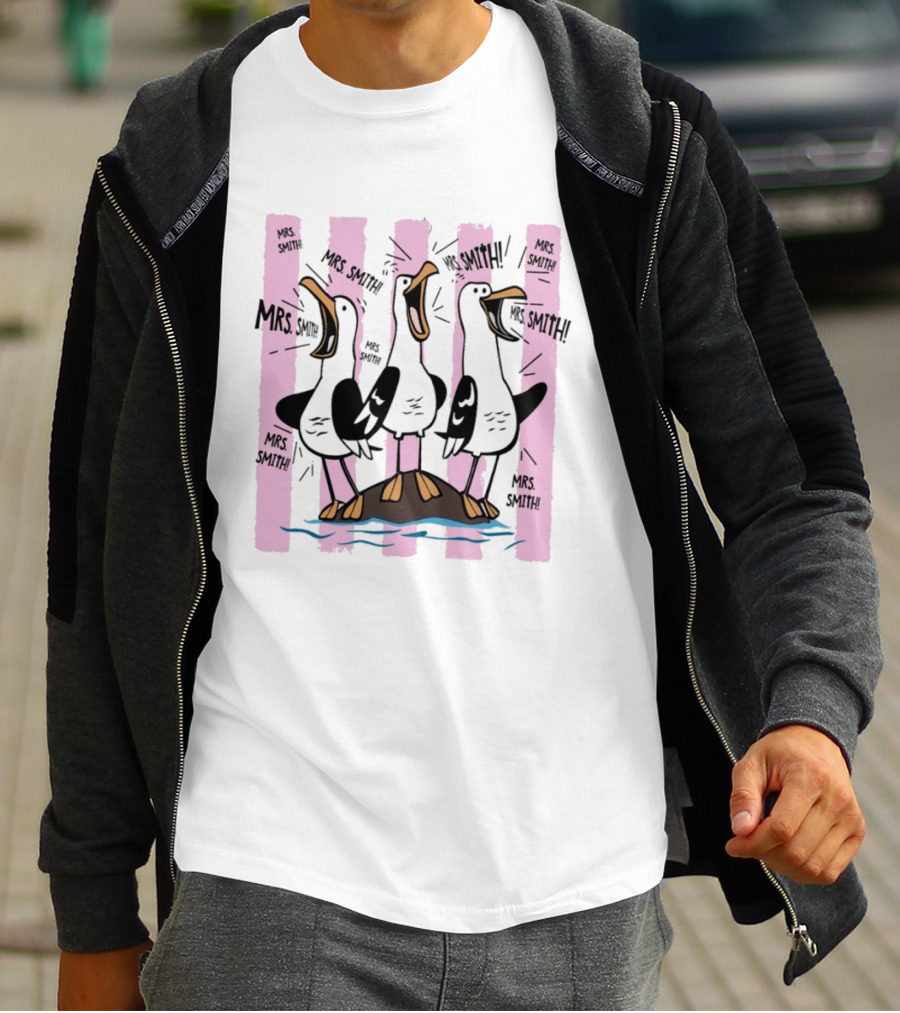 Mrs. Smith Appreciation Custom Seagulls Teacher Recognition T-Shirt