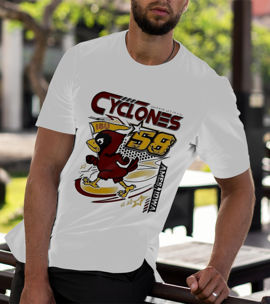 Cyclones ISU Racing Cy 58 Comfort Colors 90s T-Shirt
