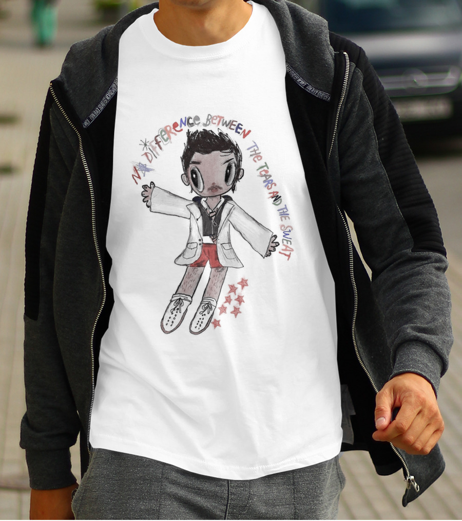 Harry Styles No Difference Between Tears And Sweat Cartoon T-Shirt