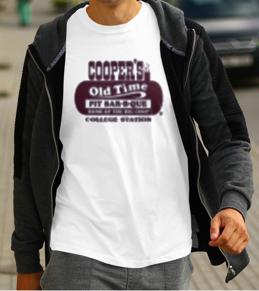 Cooper's Old Time Pit Bar B Que Home Of The Big Chop College Station Texas T-Shirt