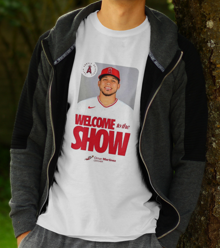 Los Angeles Angels Juan Lagares Welcome To The Show MLB Baseball T-Shirt