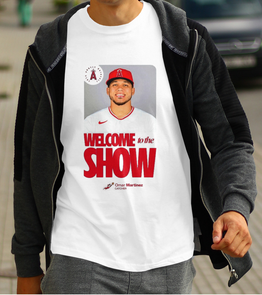 Los Angeles Angels Juan Lagares Welcome To The Show MLB Baseball T-Shirt