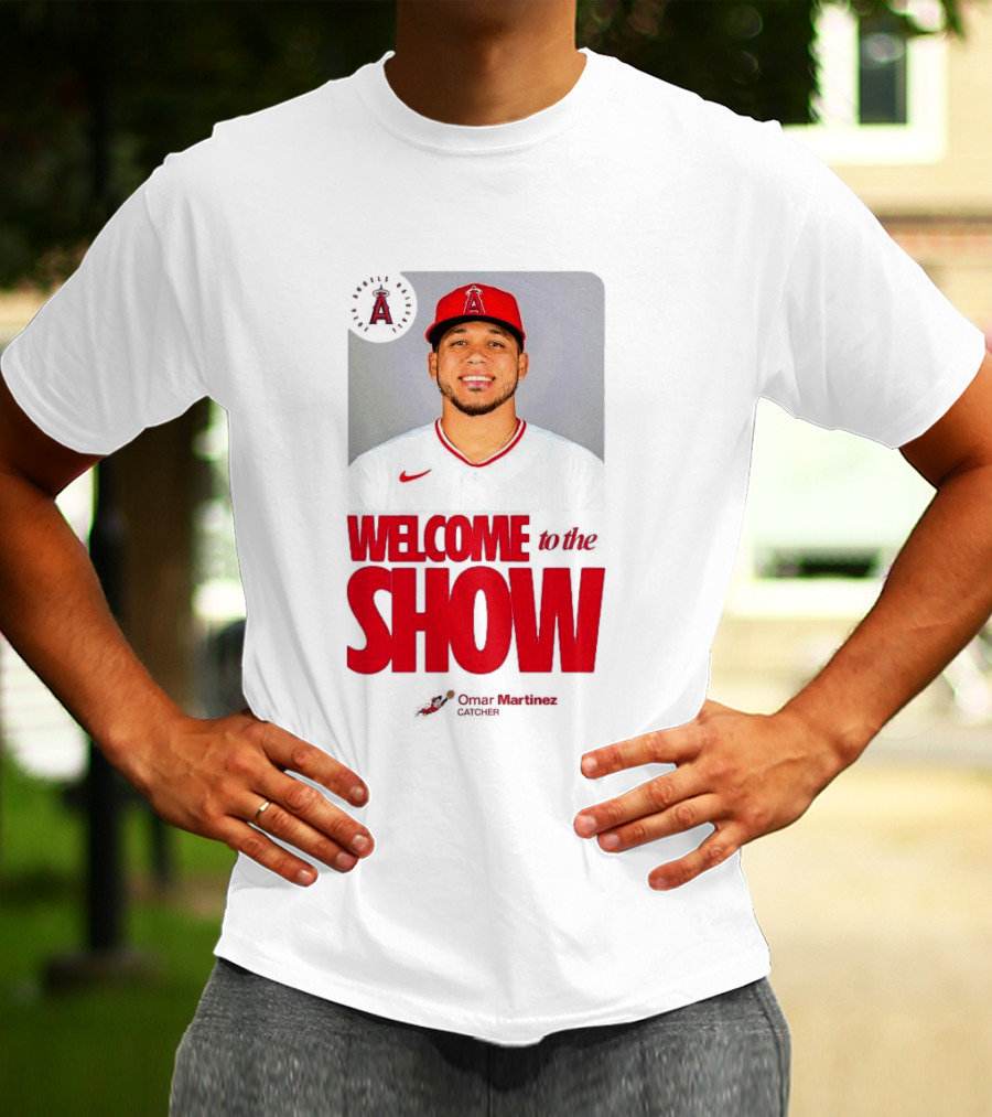 Los Angeles Angels Juan Lagares Welcome To The Show MLB Baseball T-Shirt