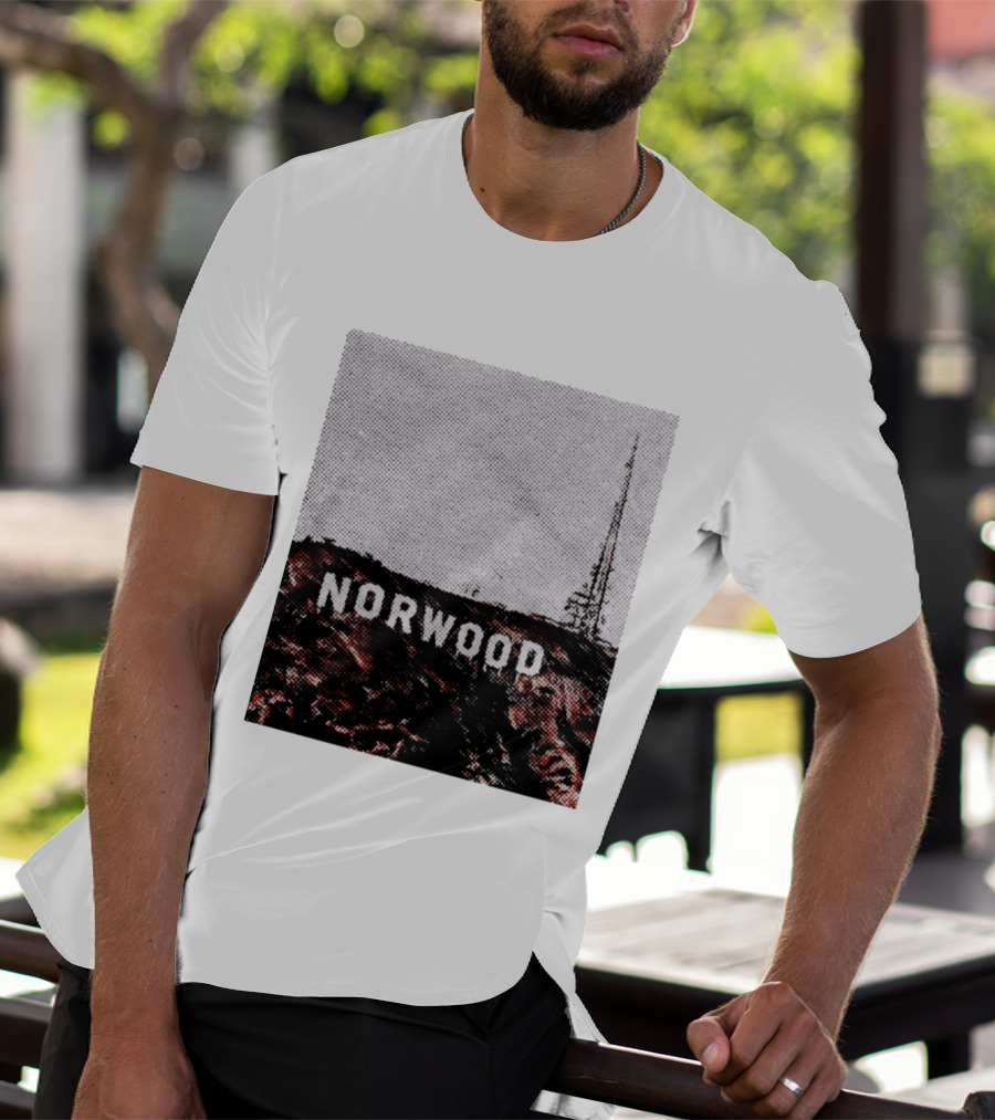Norwood Hills Sign Parody Hollywood Hills T-Shirt