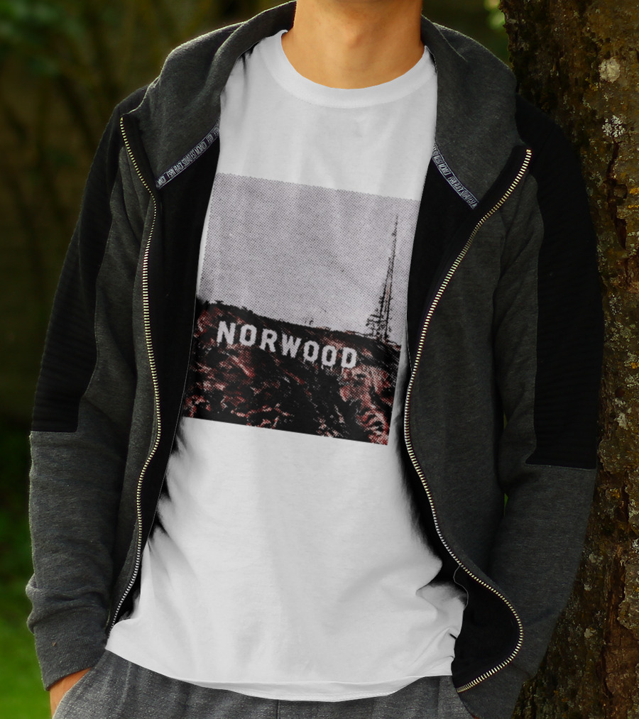 Norwood Hills Sign Parody Hollywood Hills T-Shirt