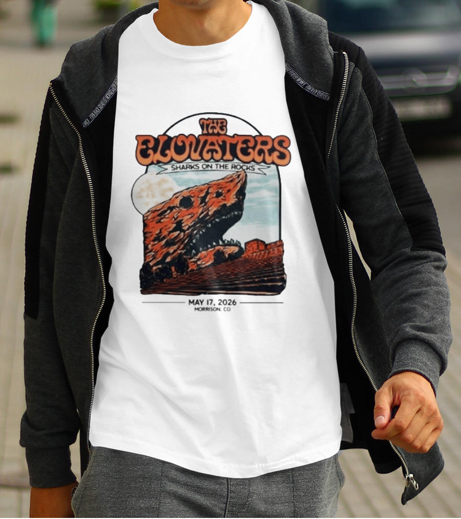 The Elovaters Sharks On The Rocks Red Rocks Amphitheatre 5 17 26 T-Shirt