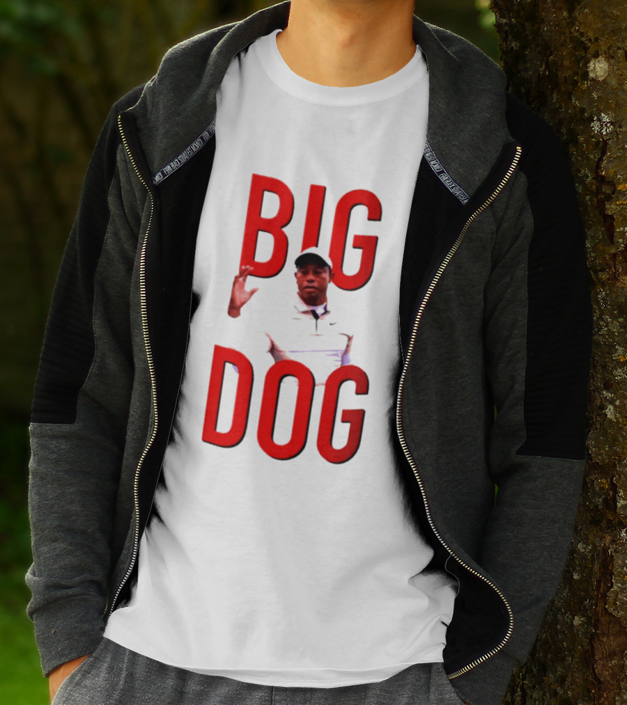 Tiger Woods Big Dog Meme Red Text Sports T-Shirt
