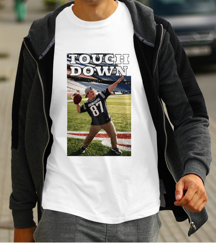 Touchdown Gronkowski 87 Football Player Stadium T-Shirt