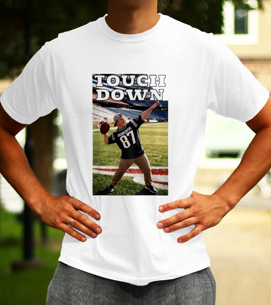 Touchdown Gronkowski 87 Football Player Stadium T-Shirt