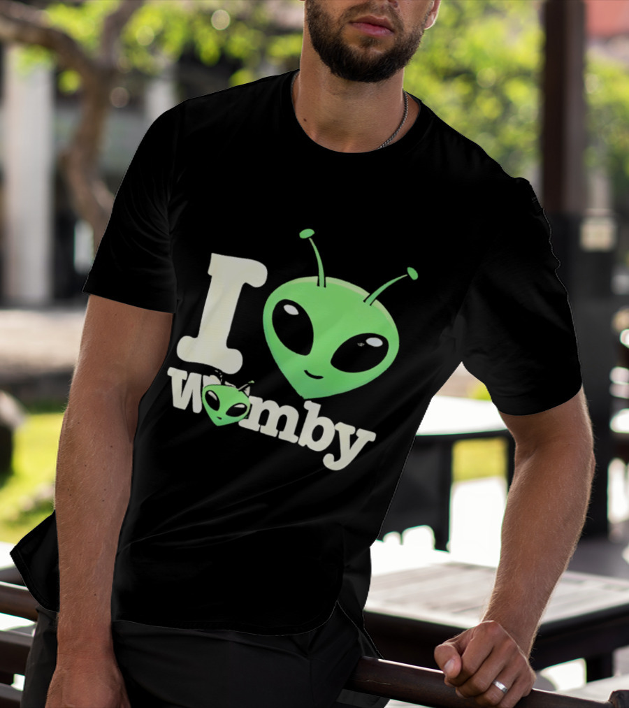 I Love Womby Aliens Victor Wembanyama San Antonio Spurs Basketball T-Shirt