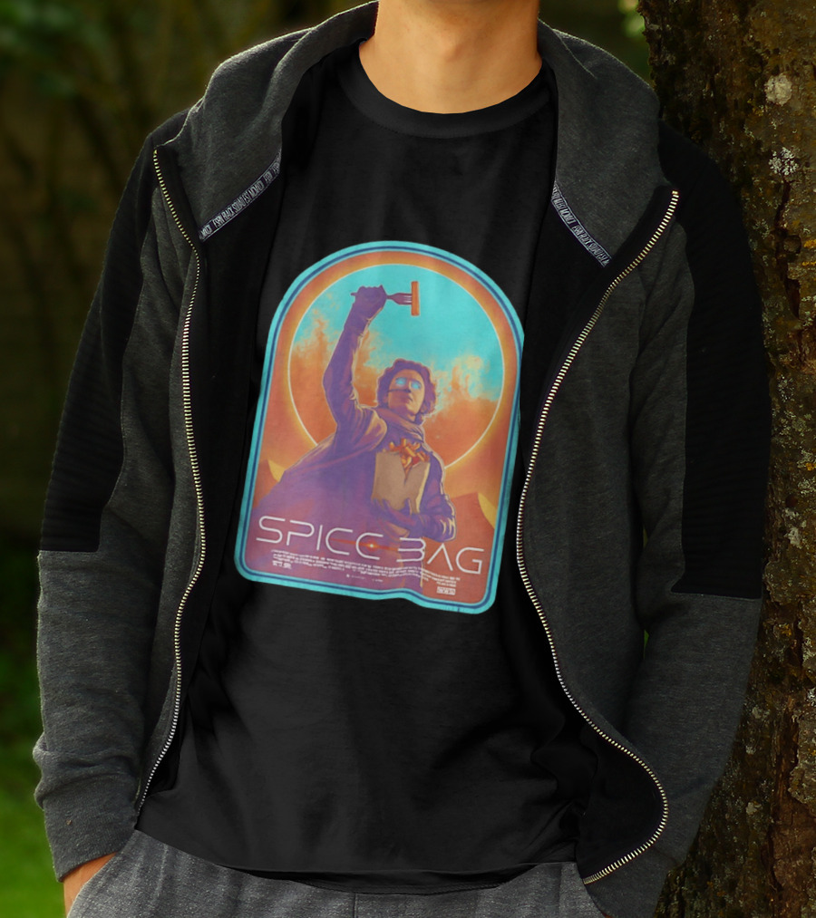 Dune Spice Bag Sci Fi Parody Pop Culture T-Shirt