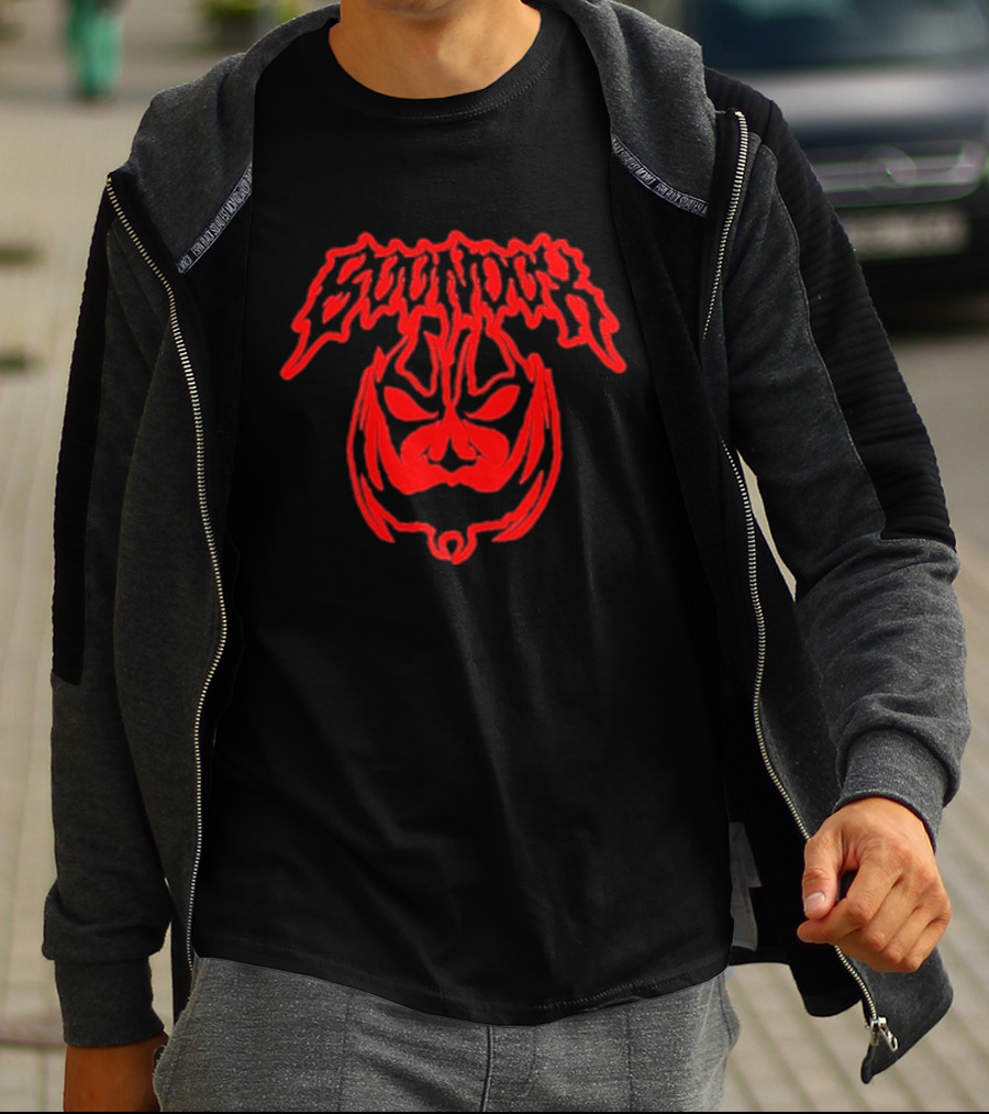 Boondox Glowing Horror Mask Red Drip T-Shirt