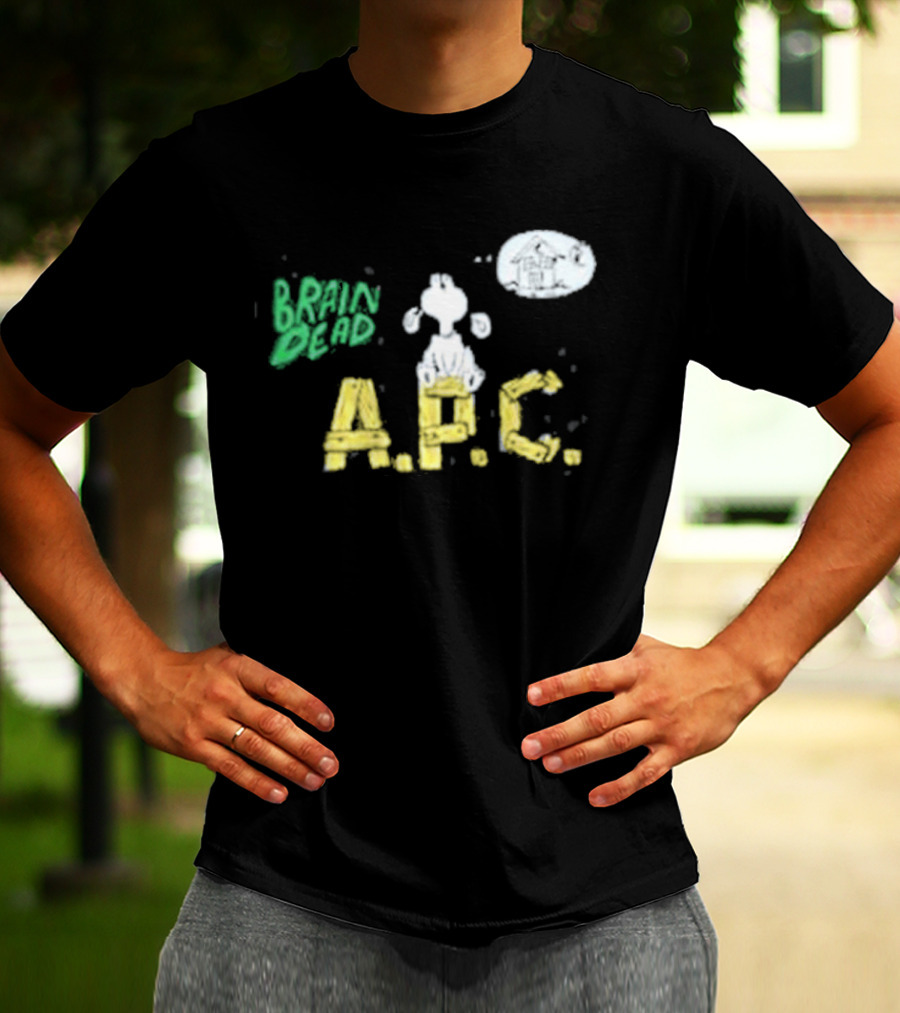 Brain Dead A.P.C. Homesick Dog With House In Thought Bubble T-Shirt
