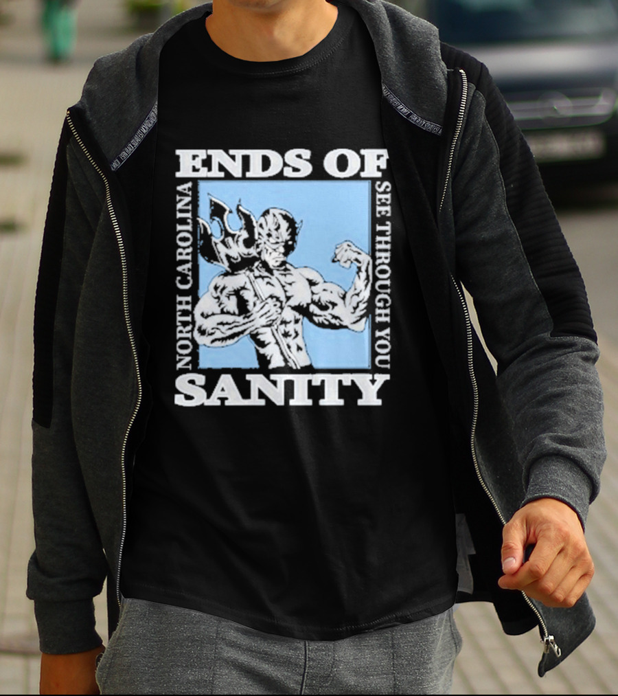 Ends Of Sanity North Carolina See Through You Blue Devil T-Shirt