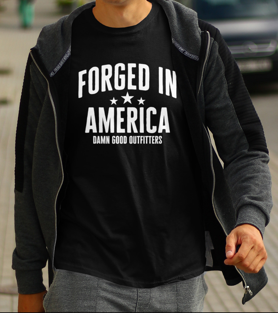Forged In America Damn Good Outfitters Three Stars T-Shirt