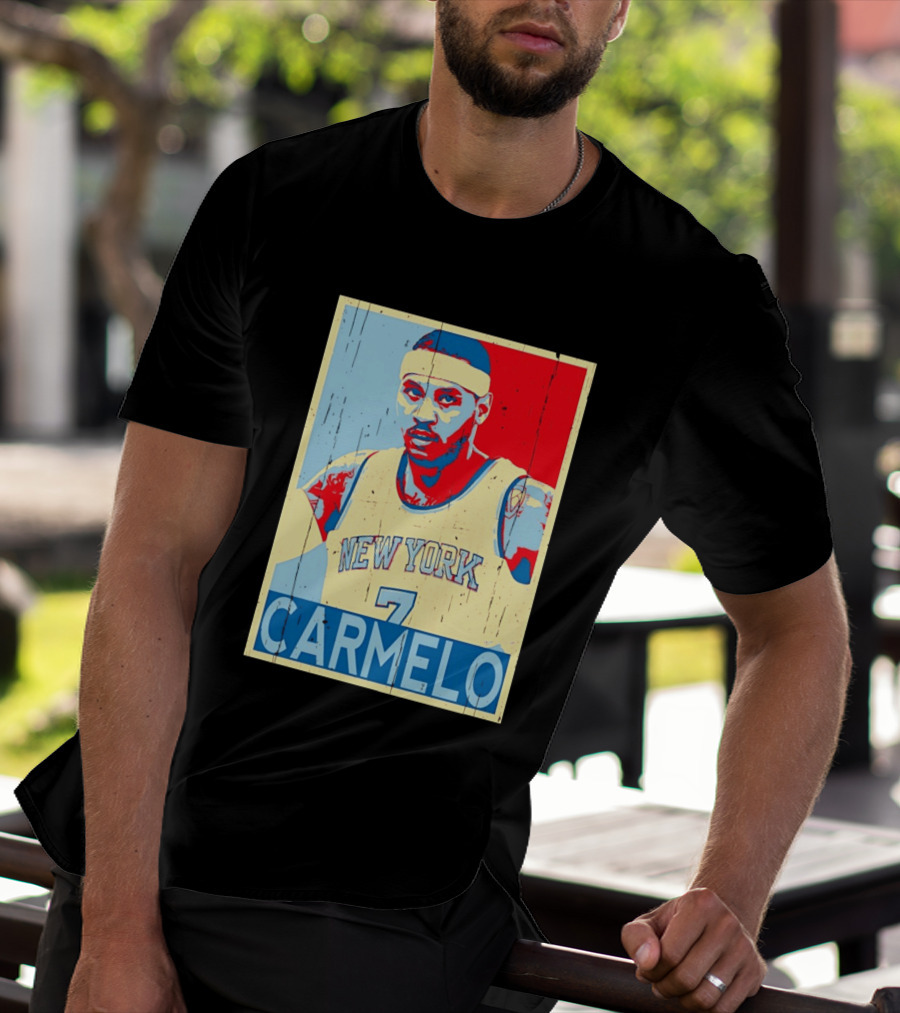 New York Knicks Carmelo Anthony 7 NBA T-Shirt