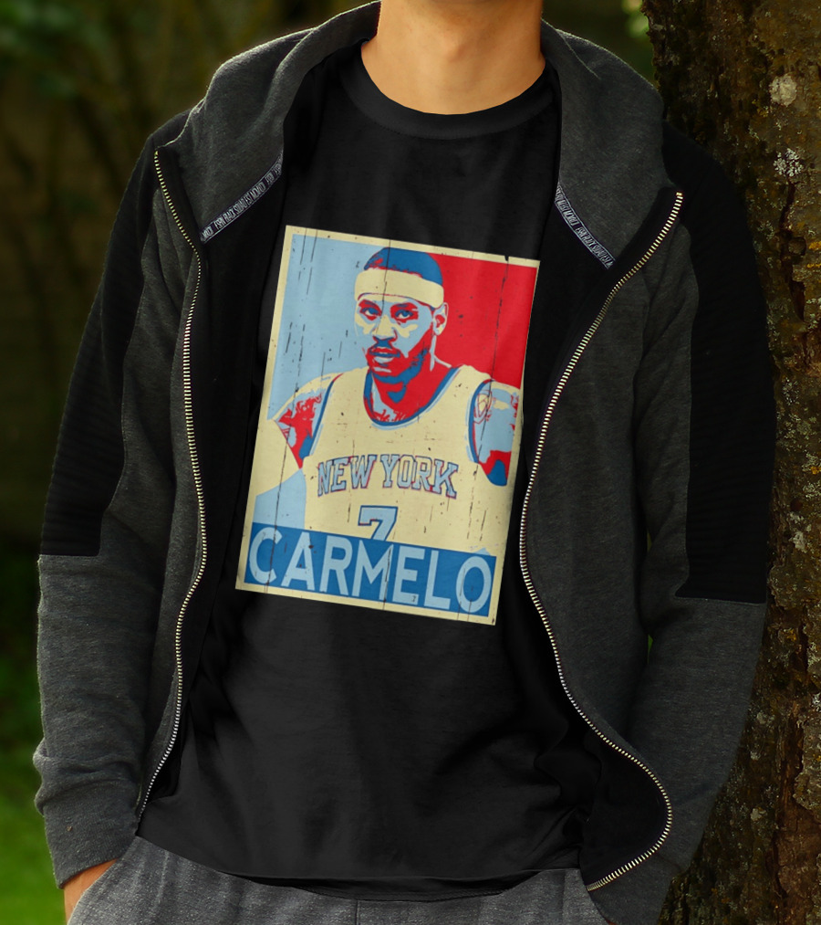 New York Knicks Carmelo Anthony 7 NBA T-Shirt
