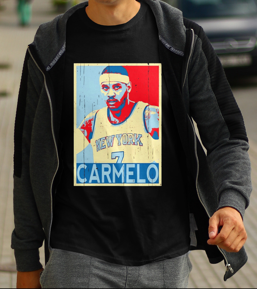 New York Knicks Carmelo Anthony 7 NBA T-Shirt