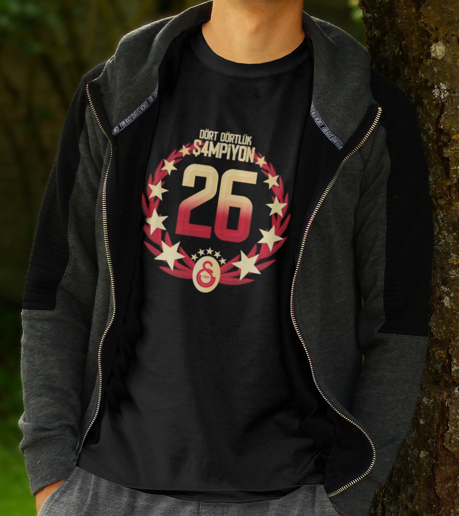 Galatasaray 26 Süper Lig Şampiyonları Diğerlerinin Şampiyonu T-Shirt