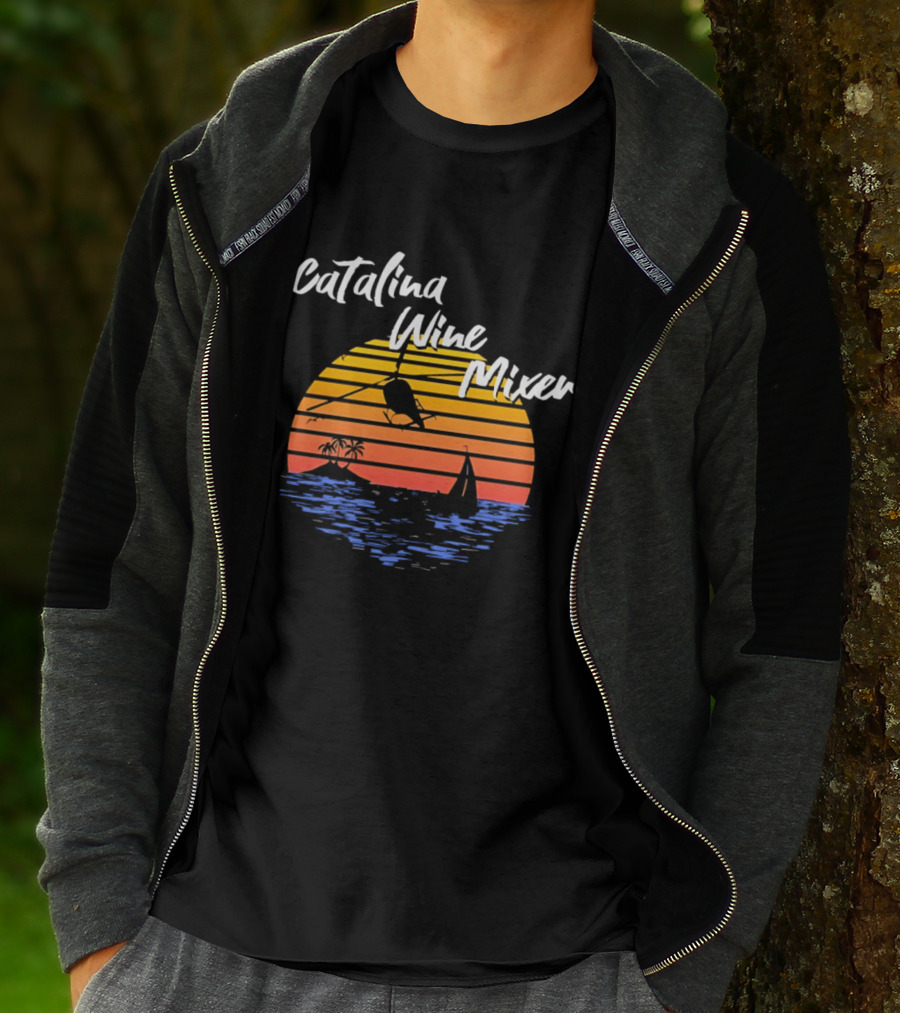Catalina Wine Mixer Step Brothers Movie Sunset Out Sea T-Shirt