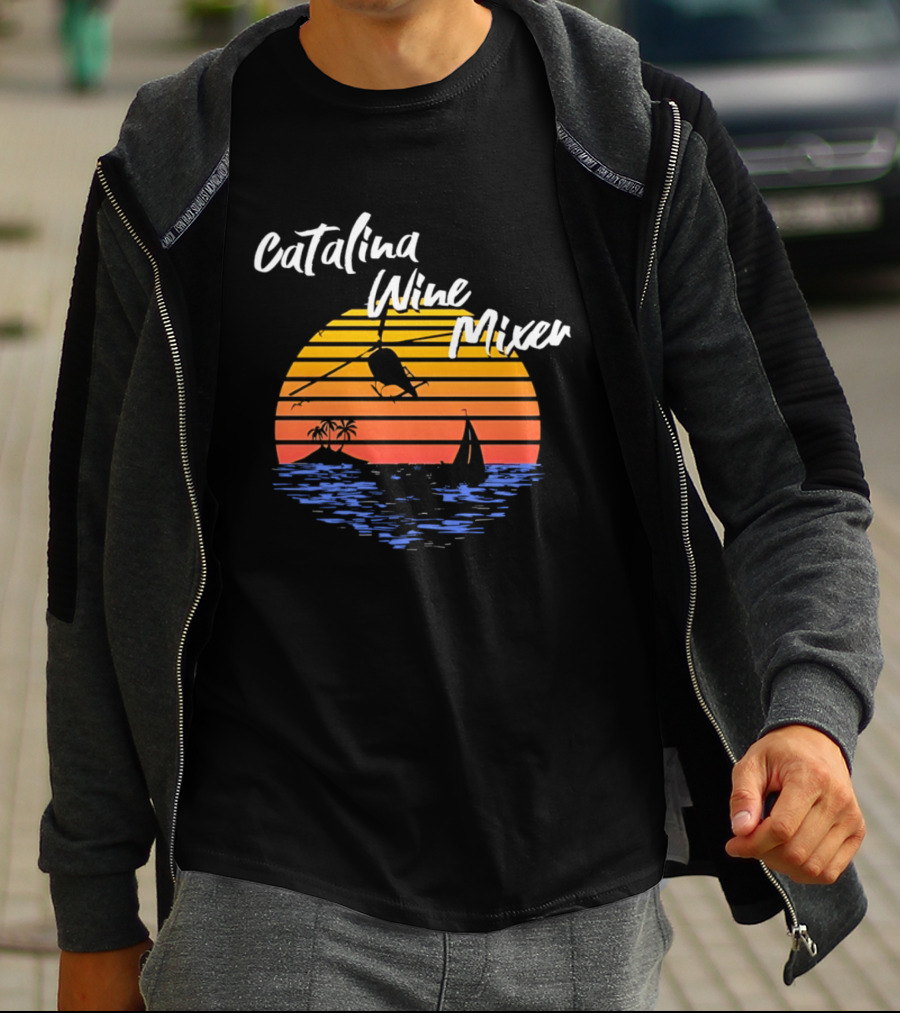 Catalina Wine Mixer Step Brothers Movie Sunset Out Sea T-Shirt
