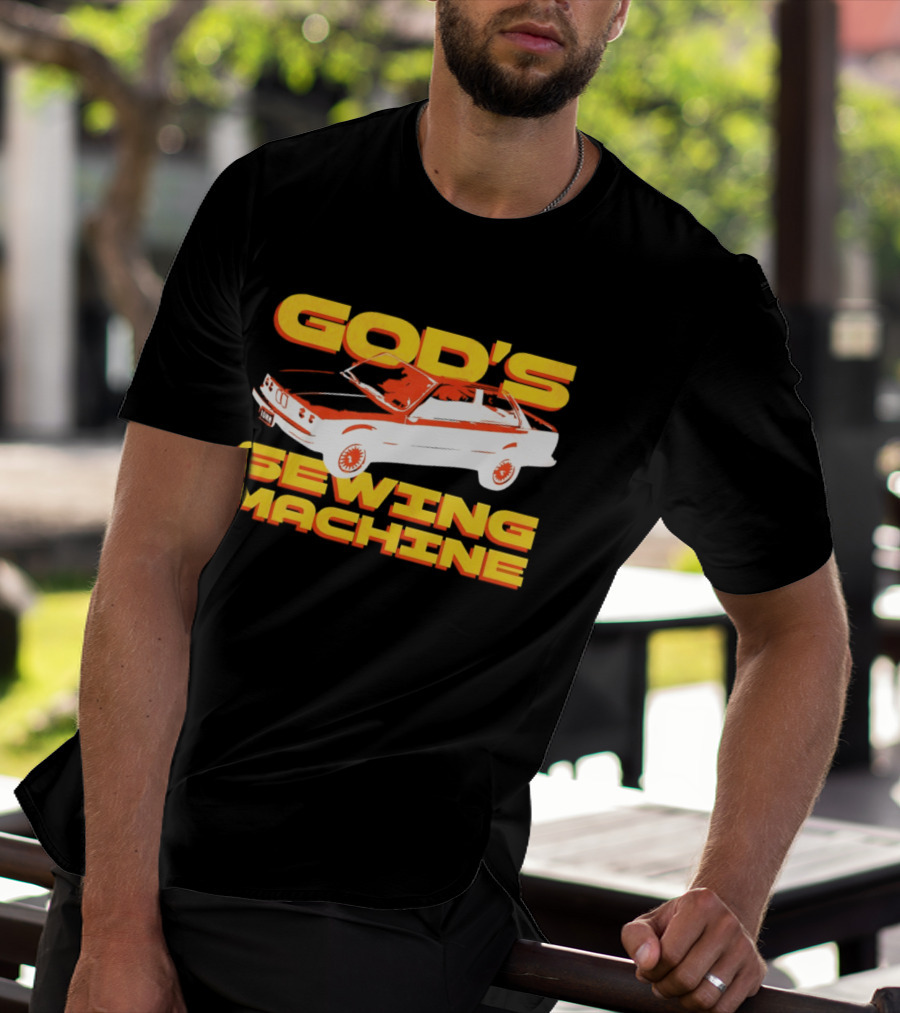 God's Sewing Machine BMW E3 Iconic Car T-Shirt
