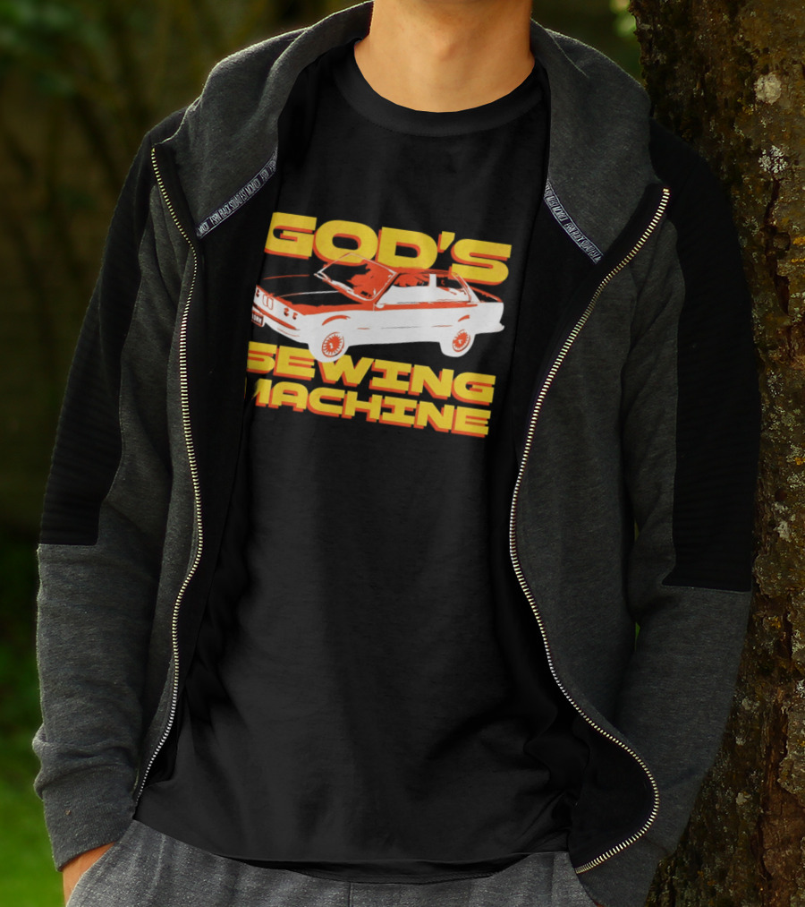 God's Sewing Machine BMW E3 Iconic Car T-Shirt