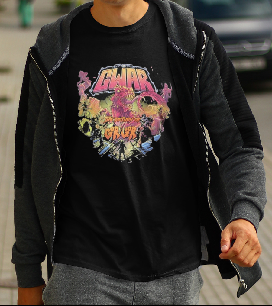 Gwar The Return Of Gor Gor Dinosaur Retro Band T-Shirt