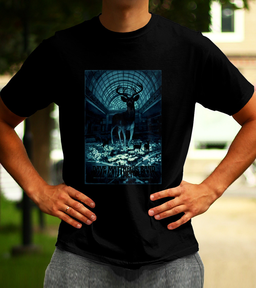 Dave Matthews Band May 8 2026 The Woodlands Deer Concert T-Shirt
