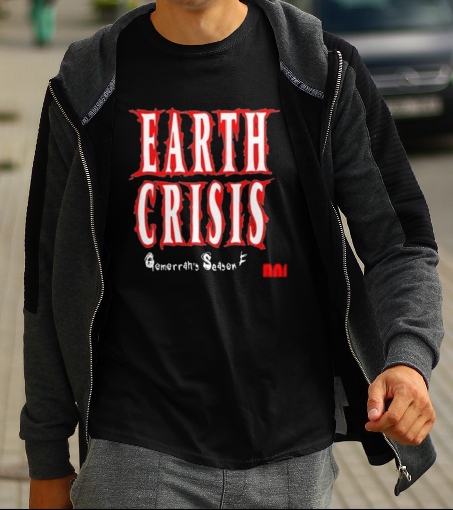 Earth Crisis Doomsday Gomorrah's Season Ends Holy Mountain Printing T-Shirt