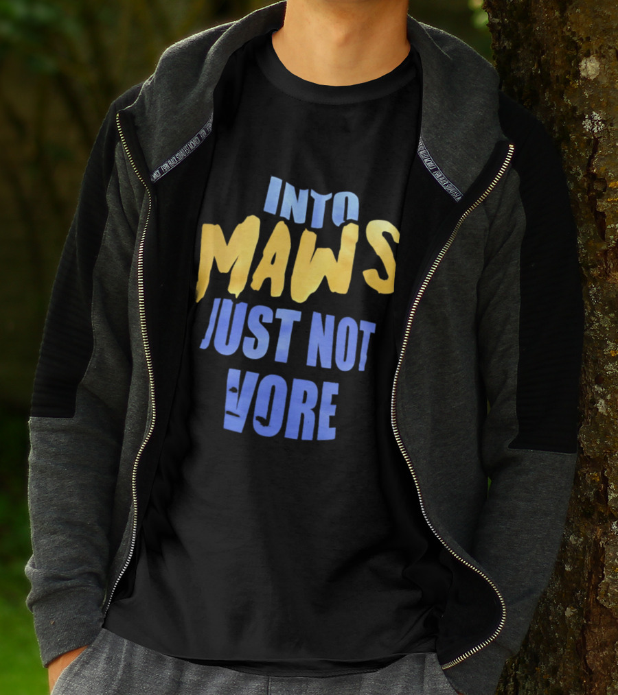 Into Maws Just Not Vore Blue Yellow T-Shirt