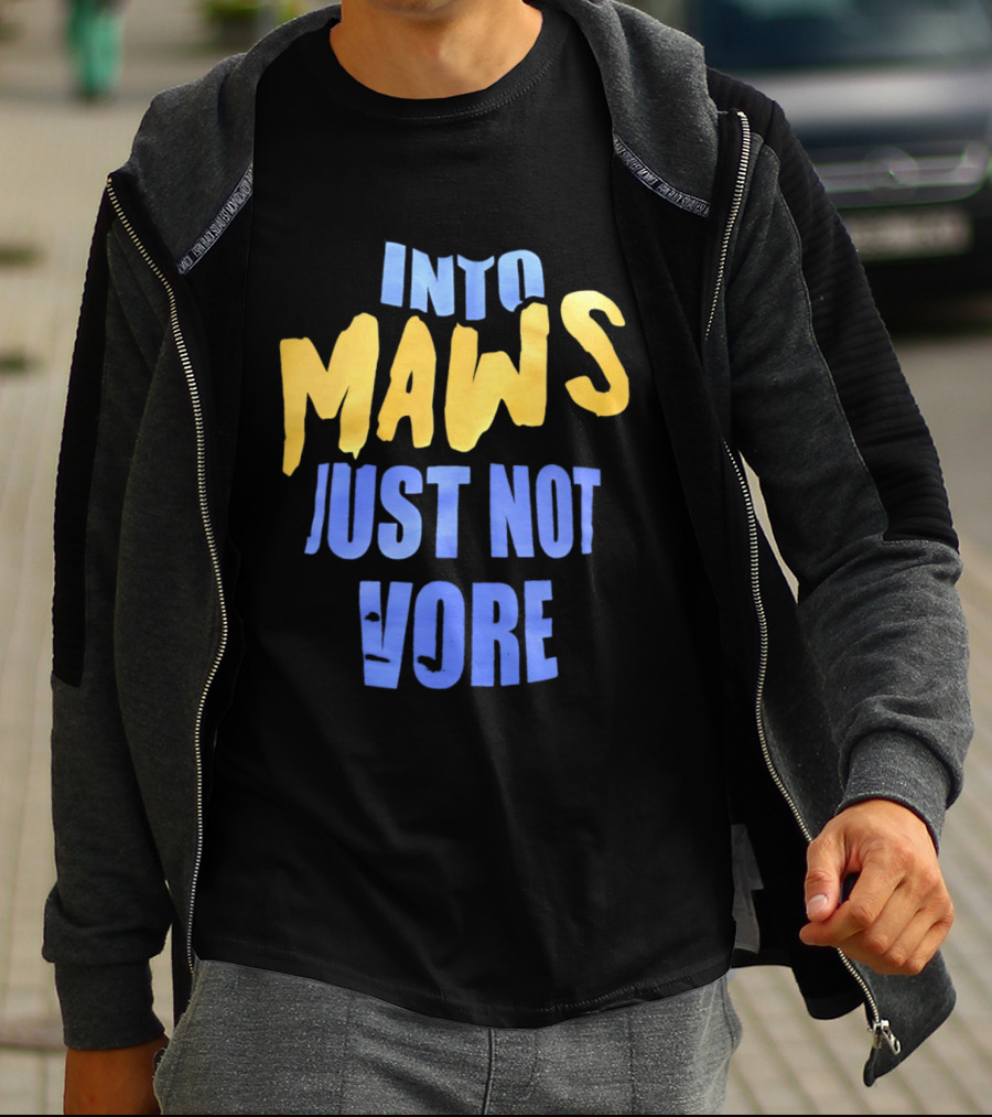 Into Maws Just Not Vore Blue Yellow T-Shirt