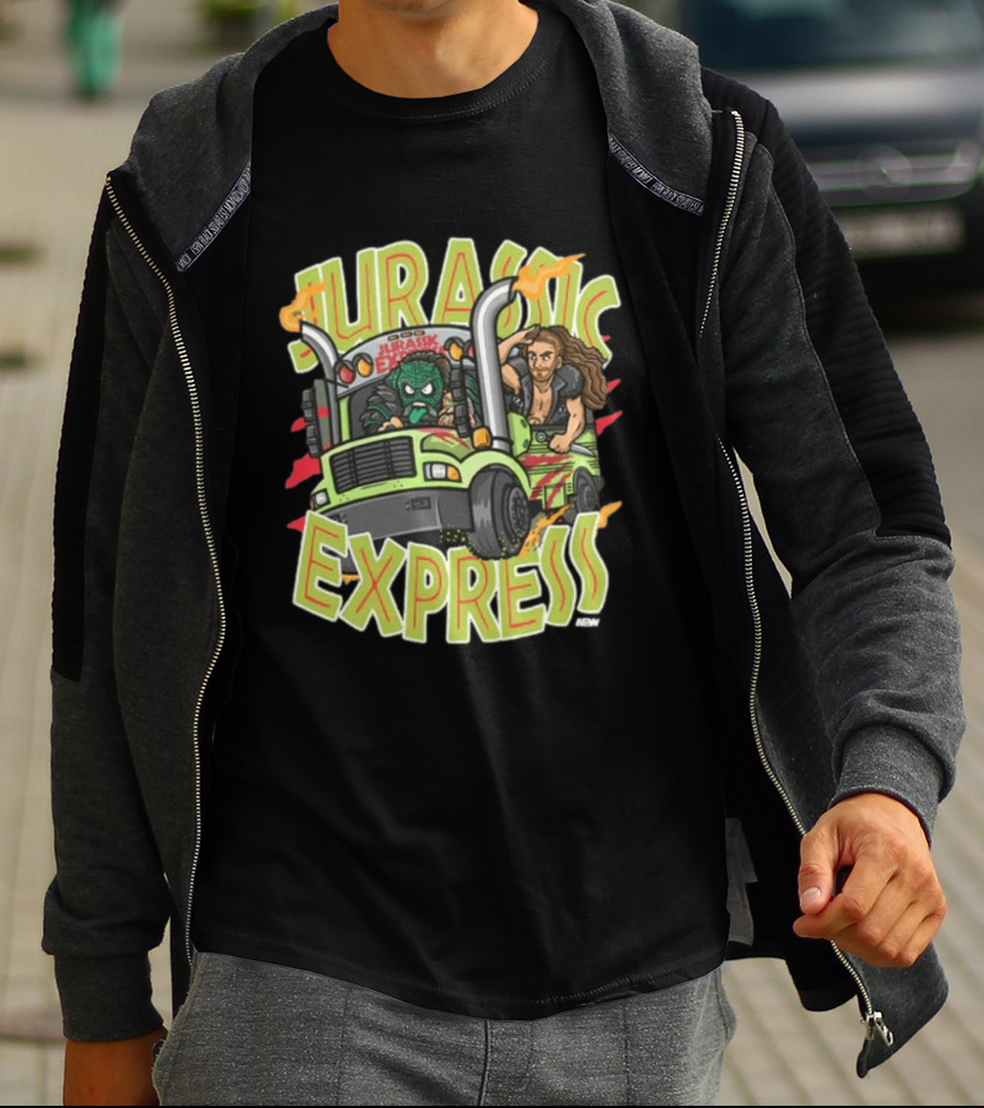 Jurassic Express Truck Adventure With Dinosaur And Driver T-Shirt
