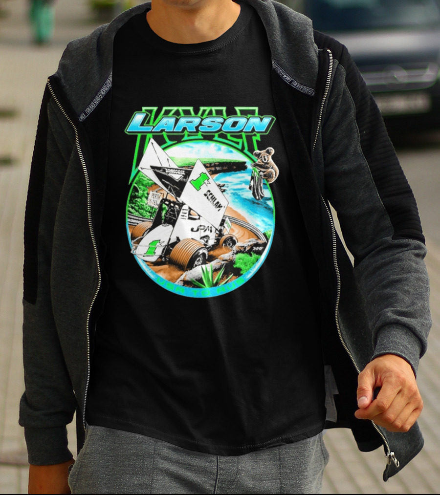 Kyle Larson Schlam USA To Aus Racing Perth Sprint Car T-Shirt