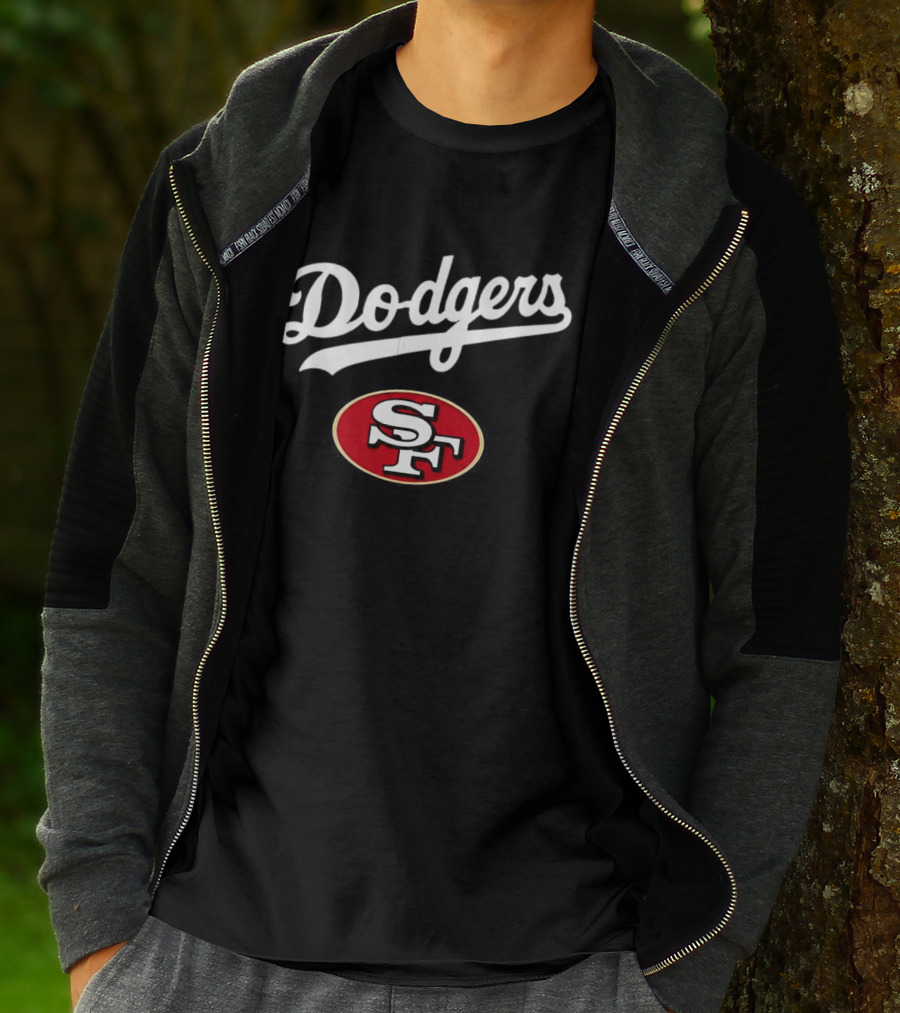 Dodgers SF Baseball Jersey Los Angeles San Francisco 49ers T-Shirt