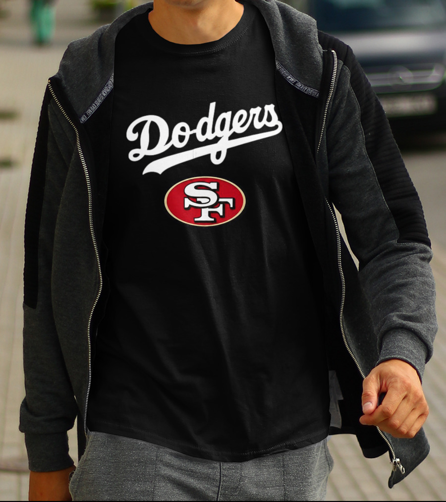 Dodgers SF Baseball Jersey Los Angeles San Francisco 49ers T-Shirt