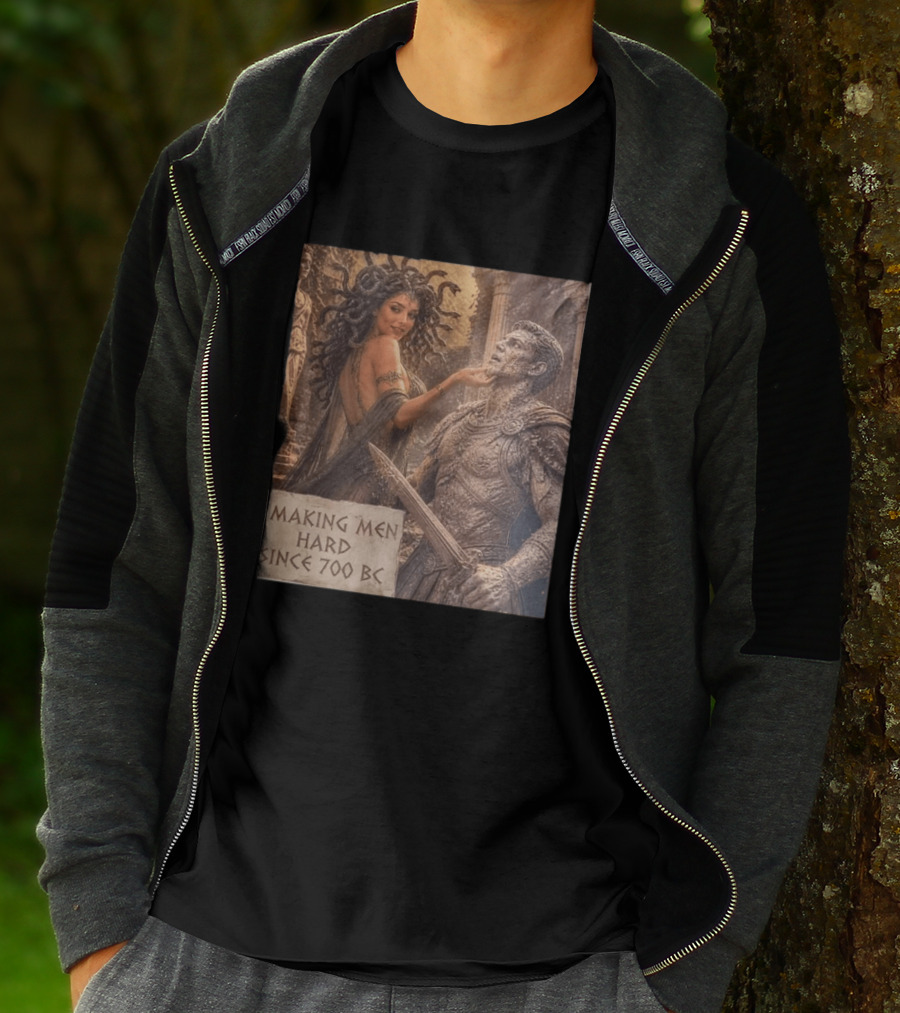Medusa Making Men Hard Since 700 BC Greek Mythology Humor T-Shirt