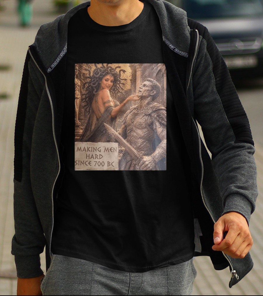 Medusa Making Men Hard Since 700 BC Greek Mythology Humor T-Shirt