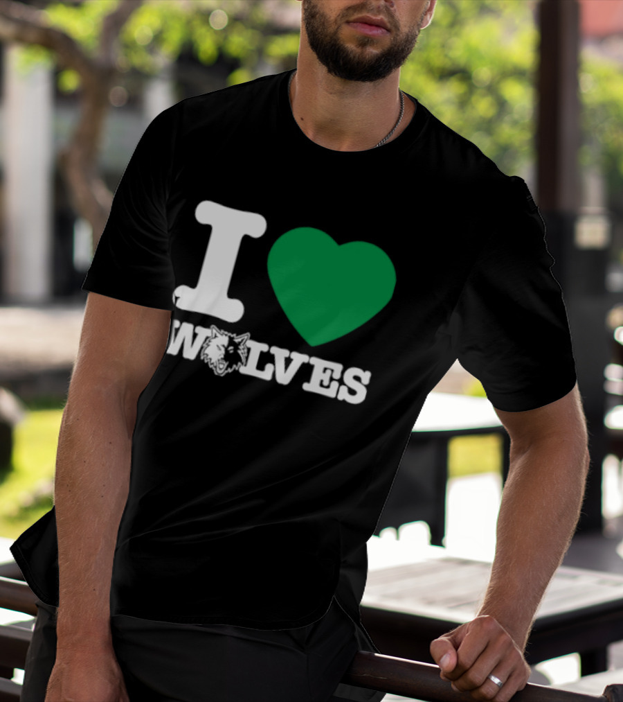 Minnesota Timberwolves I Love Wolves T-Shirt