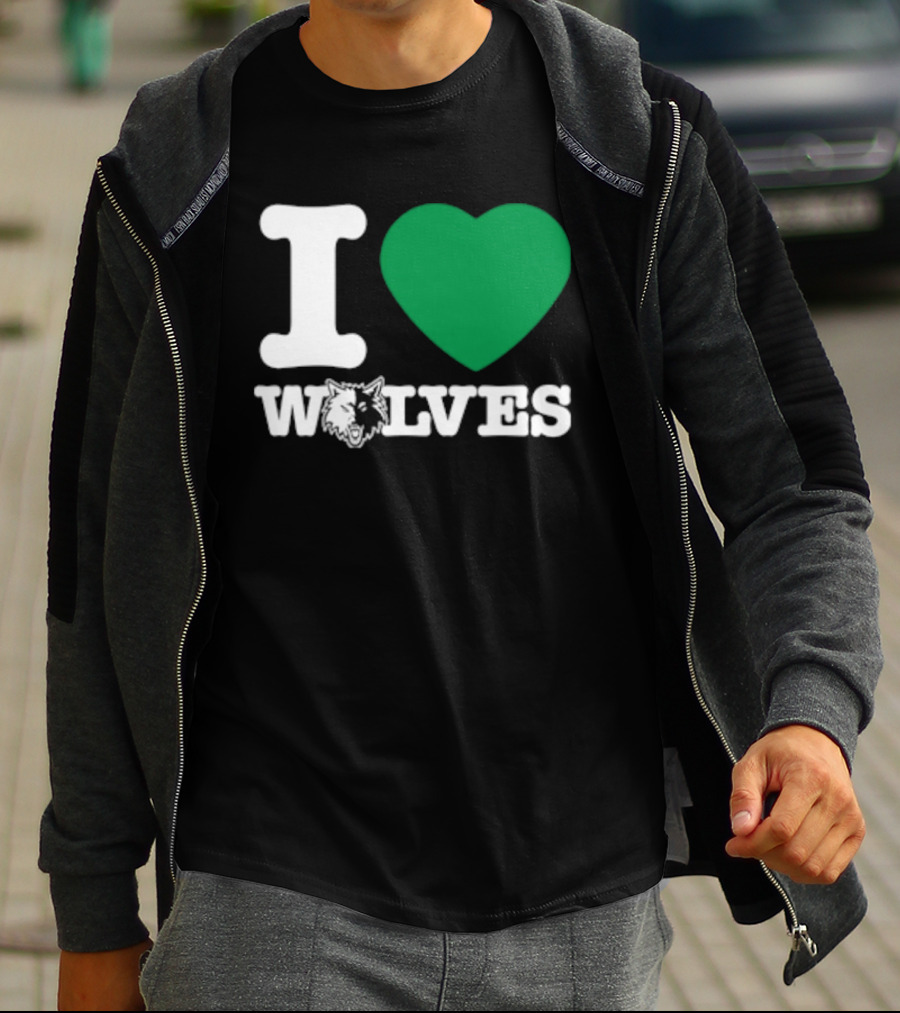 Minnesota Timberwolves I Love Wolves T-Shirt