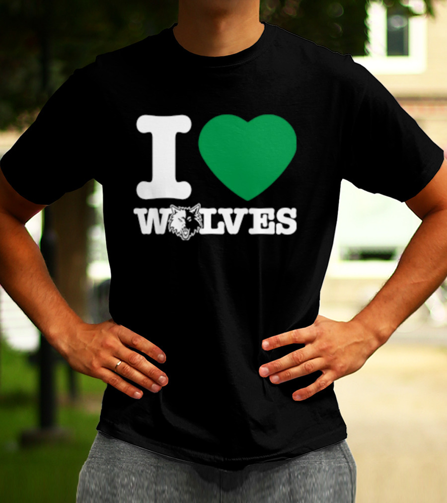 Minnesota Timberwolves I Love Wolves T-Shirt