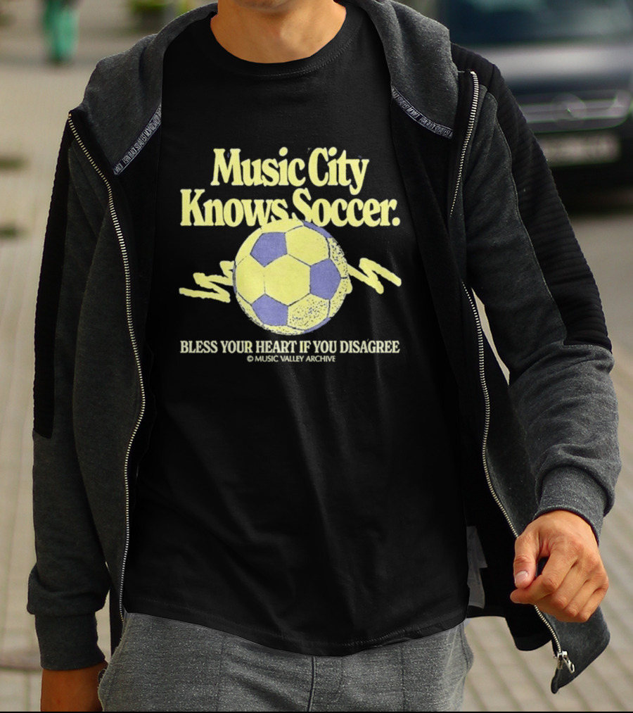 Music City Knows Soccer Bless Your Heart If You Disagree Soccer Ball T-Shirt