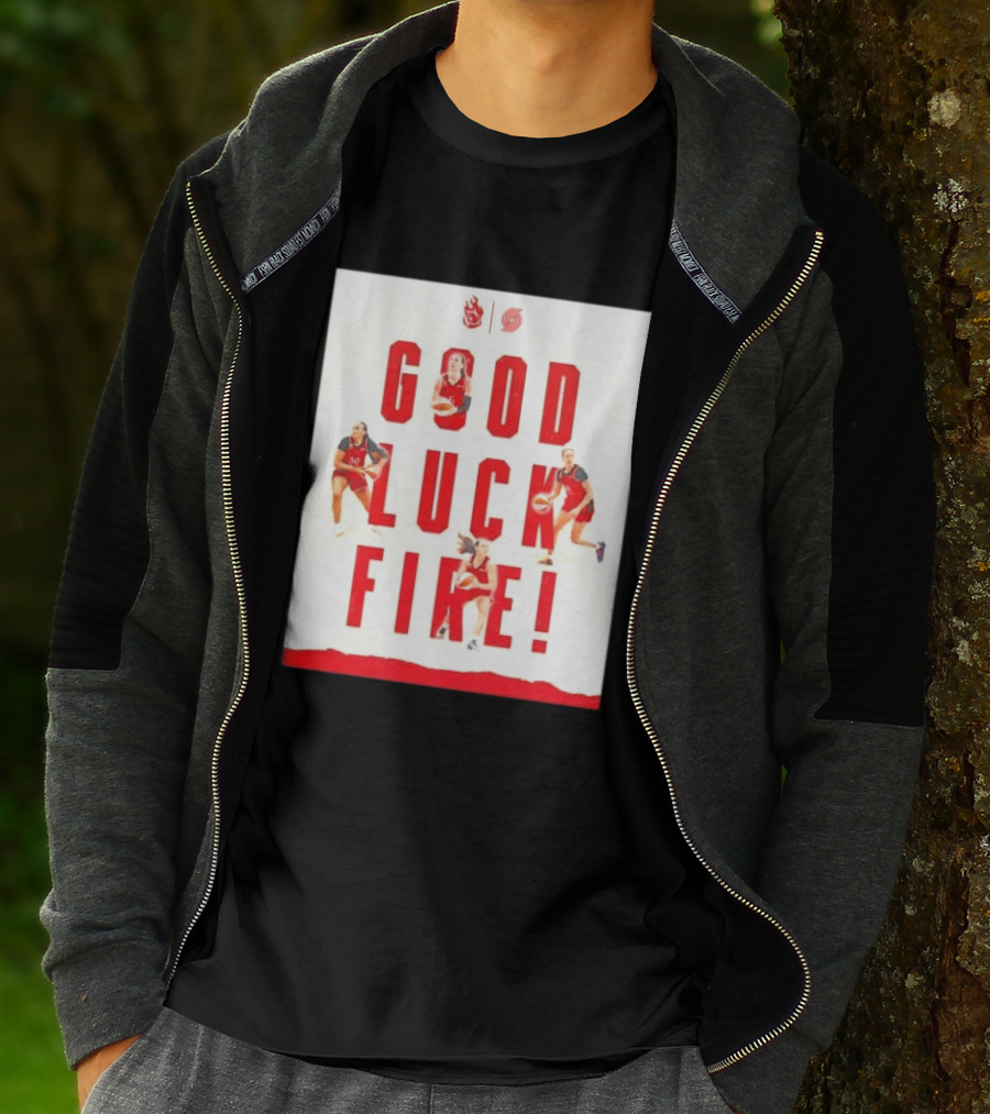 Portland Trail Blazers Good Luck Fire Basketball T-Shirt