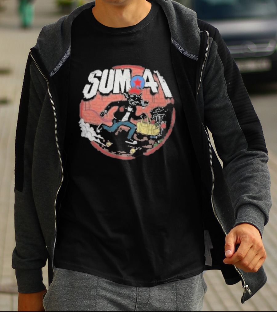 Sum 41 Rat Street Art Comic T-Shirt