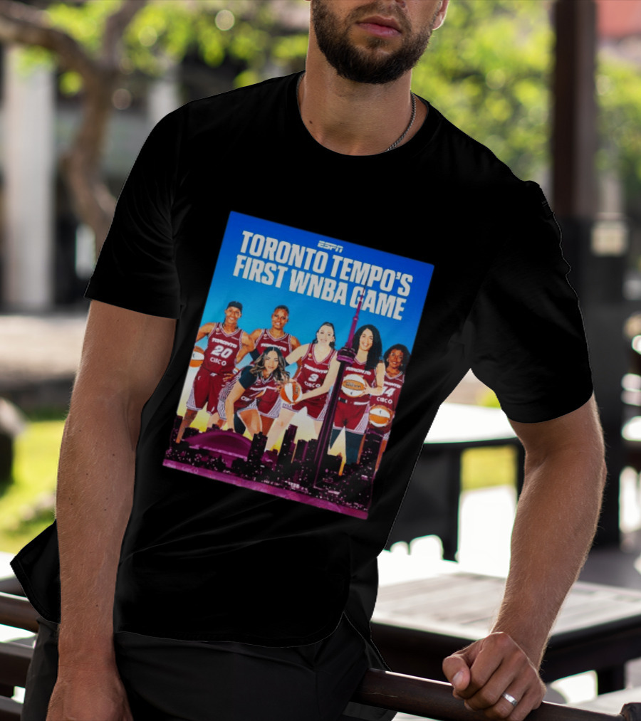 Toronto Tempos First WNBA Game ESPN Basketball Team Event T-Shirt