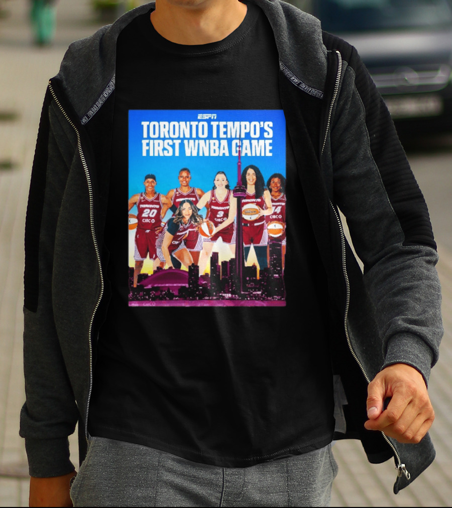 Toronto Tempos First WNBA Game ESPN Basketball Team Event T-Shirt