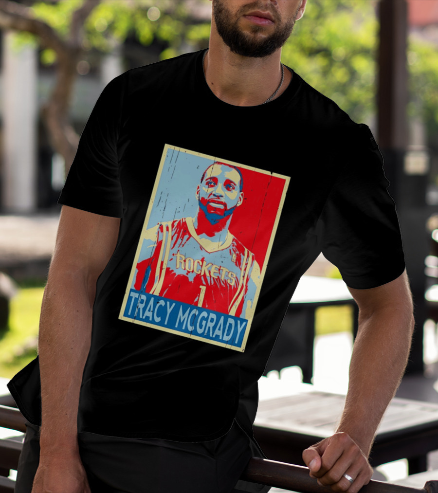 Tracy McGrady Rockets Houston NBA Basketball T-Shirt