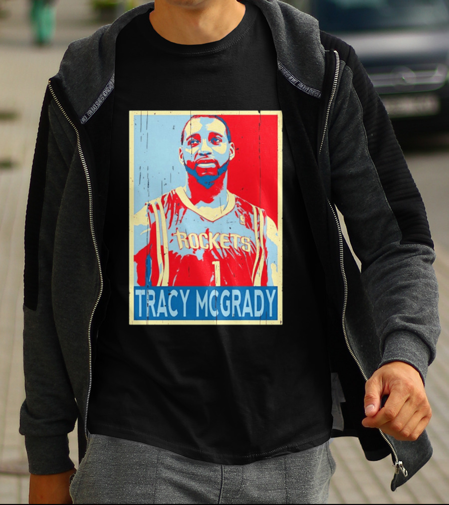 Tracy McGrady Rockets Houston NBA Basketball T-Shirt